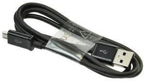 Black USB Data Cable 1 Meter - USB | 2.4 Amphere Fast Charging, New Condition, Black Color, Compatible with Mobile Phones