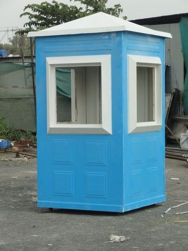 Blue And White Easily Assembled Fiber Security Cabin