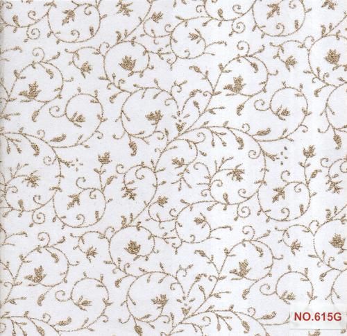 White And Golden Flower Style Non Woven Fabric Sheet