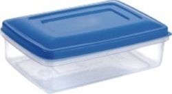 White Rectangular Plastic Storage Container (Crystal 7000)