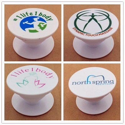 Silver Round Shape Pvc Pop Holders With Customized Printing