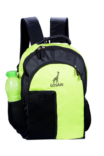 fluorescent green backpack