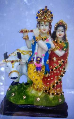 Easy To Clean Radha Krishna Poly Resin Statue