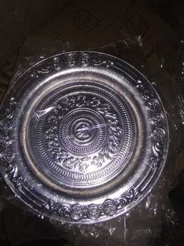 12 Inch Aluminium Pooja Plate