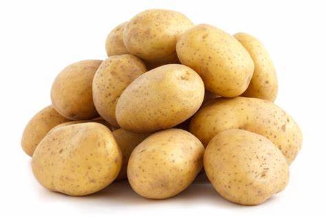 Round Fresh Potatoes