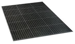 Rectangle Black Rubber Matting Pad