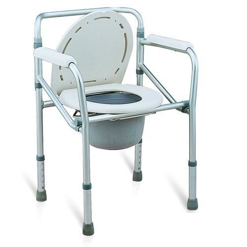 Height Adjustable Commode Chair Design: One Piece