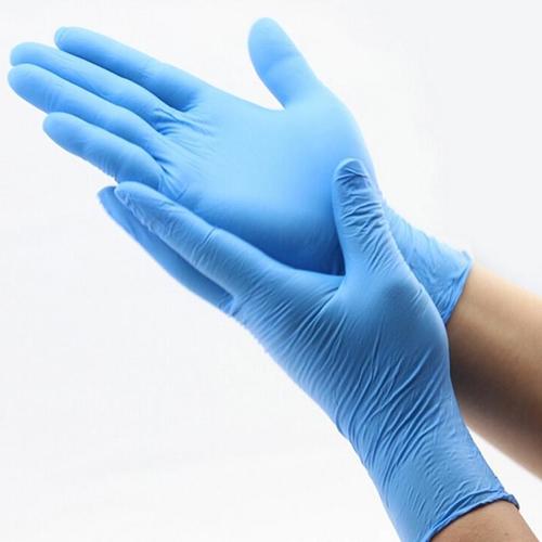 Sky Blue Latex Examination Hand Gloves