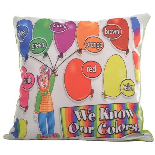 Multicolor Square Shape Printed Pillow