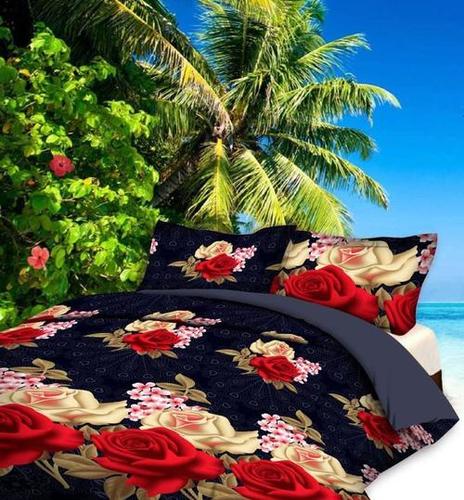 3D Cotton Printed Bedsheets