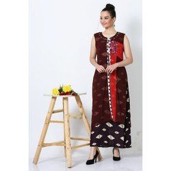 Cotton Georgette Printed Ladies Kurti