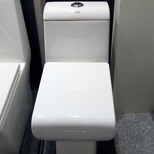 Plain White Ceramic Commode Installation Type: Floor Mounted