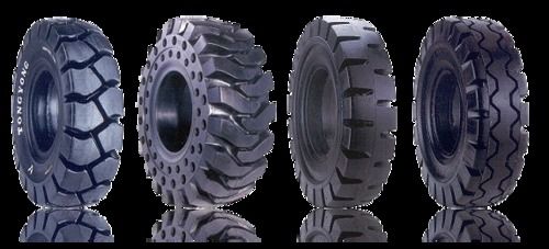 Black Solid Cushion Tyres