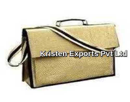 Features:      Durable Stitching Which Ensures Proper Handling Of Goods     Lightweight And Seamless Finish     Tear Resistance Fabric Exquisite Design Jute Laptop Bag