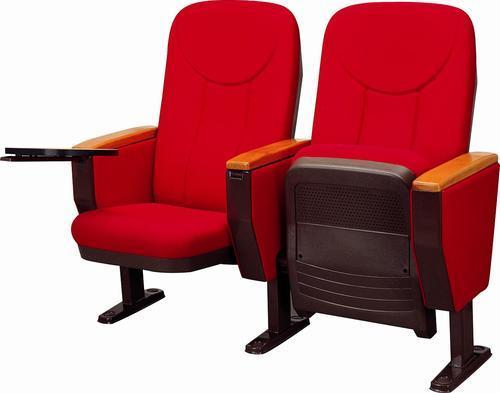 Polished Foldable Auditorium Red Chair