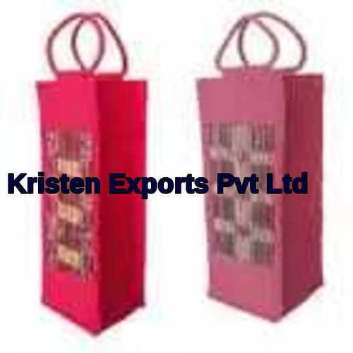 Jute Single Bottle Bag