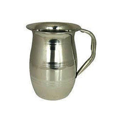 Silver Plain Stainless Steel Jug