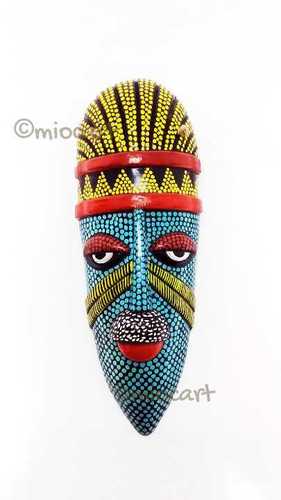 Multicolour Decorative Painted Teracotta Mask