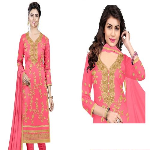 Pink Rangoli Silk Salwar Suit