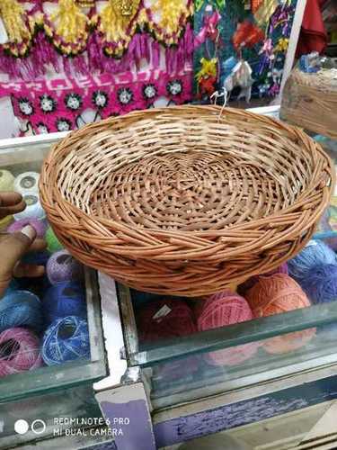 Round Kashmiri Cane Baskets