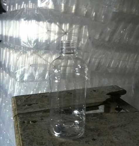 Transparent PET Plastic Bottles - Food Grade Material, 200 ML Size, Rigid Transparent White, Leak Proof with Screw Cap | Fine Finish, Light Weight, Customized Use