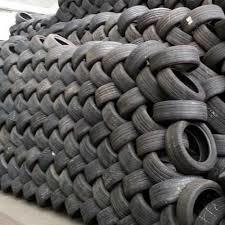 Used Rubber Tyre Scrap - Radial Truck Tyre & PCR Tyre Sizes 11R22.5 to 235/70R15, Available in Black