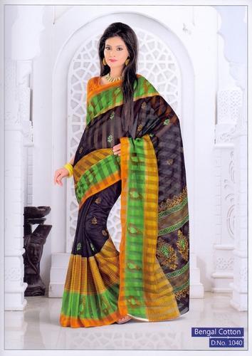 Bengal Cotton Designer Saree