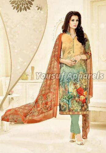 Cotton Fabric Ladies Suits