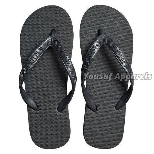 Leather Plain Pattern Mens Slippers