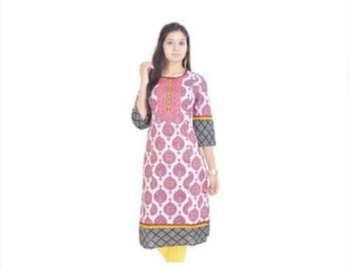 Cotton Printed Traditional Kurti Bust Size: 32-42 Inch (In)