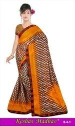 Silk Ladies Synthetics Printed Saree