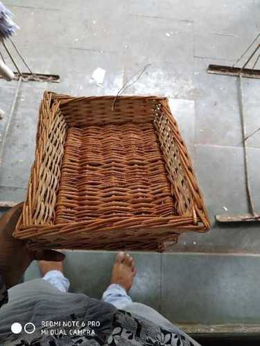 Rectangular Shape Cane Basket