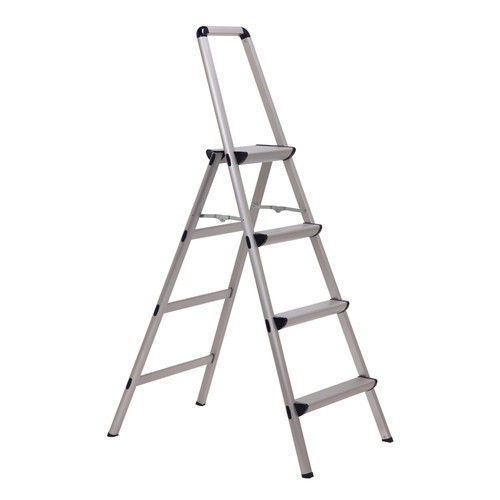 Highly Durable Silver Aluminium Folding Ladder