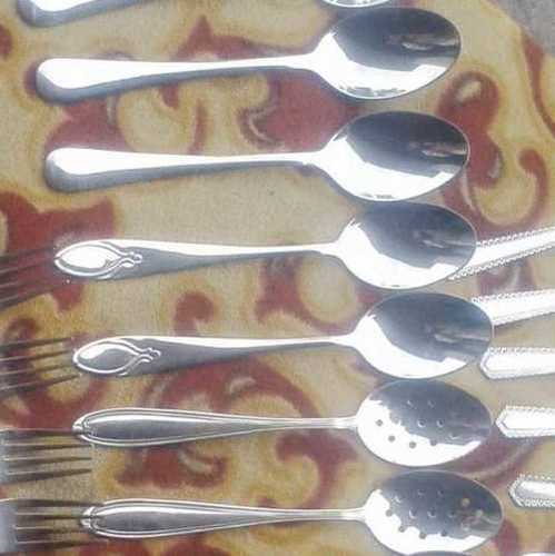 Silver Stainless Steel Spoon Set