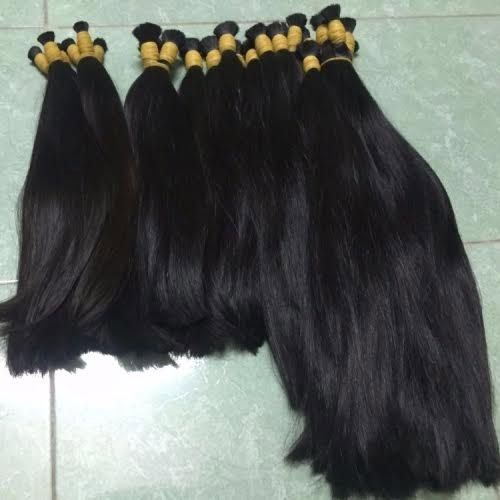 Black Bulk Human Hair For Women