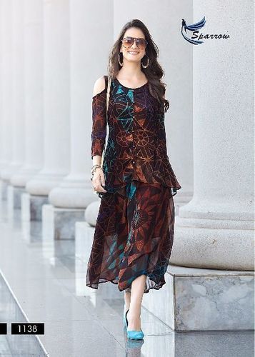 Full Sleeve Printed Kurti