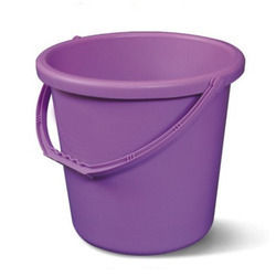 Rust Proof Purple Plastic Bucket Hardness: Rigid