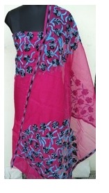 Multicolor Alluring Design Supernet Aari Suits