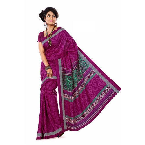 Available In Various Colors Bandhani Art Silk Saree