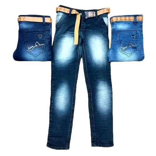 Boys Fancy Jeans - Denim, 32-40 Inch Length, Black/Blue/White Colors | Anti-Wrinkle, No Fade, Machine Washable, Skin Friendly, Perfect Finish