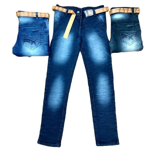 Boys Denim Jeans - Stretchable, Regular Fit 32-40 Inch | Faded Black, Sky, Blue Colors, Anti-Wrinkle & Skin Friendly