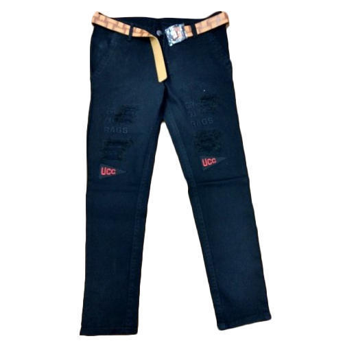Boys Jeans - Stretchable Denim, Regular Fit, Black Color | Anti-Wrinkle, No Fade, Perfect for Casual Wear