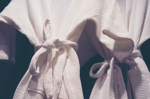 Cotton Waffle Honeycomb Bathrobe