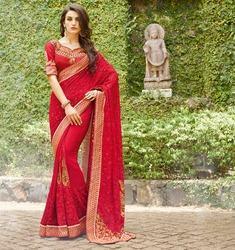 Red Color Wedding Bridal Saree