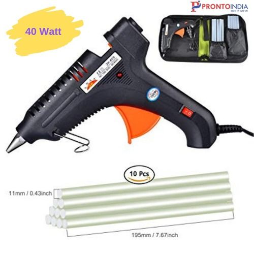 40W Electric Glue Gun With 20 Transparent Glue Sticks