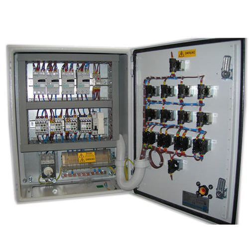 Grey Electrical Control Panel Box