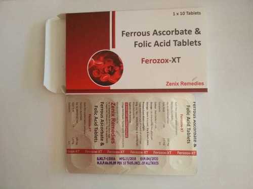 Ferrous Ascorbate And Folic Acid Tablet Drug Solutions