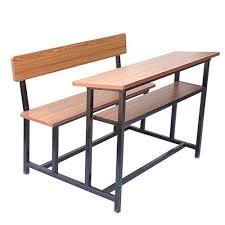 Brown Pure Wooden School Desk