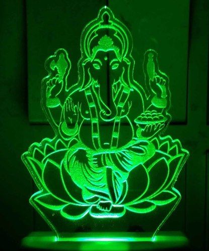 Multicolor 3D Ganesha Multi-Color Led Night Lamp