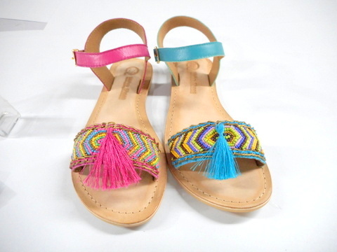 ladies teal sandals